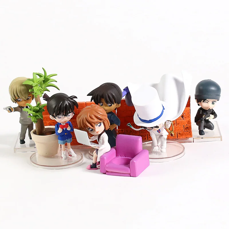 Детектив Conan Edogawa Конана/Haibara Ai/Хаттори Heiji / Kaitou малыш/акаи Shuuichi Furuya Rei Настольный