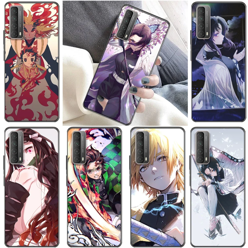 

Demon Slayer Kamado Nezuko Kimetsu No Yaiba Kamado Tanjirou Agatsuma Zenitsu Phone Case For Huawei P Smart 2021 2019 Z Soft TPU