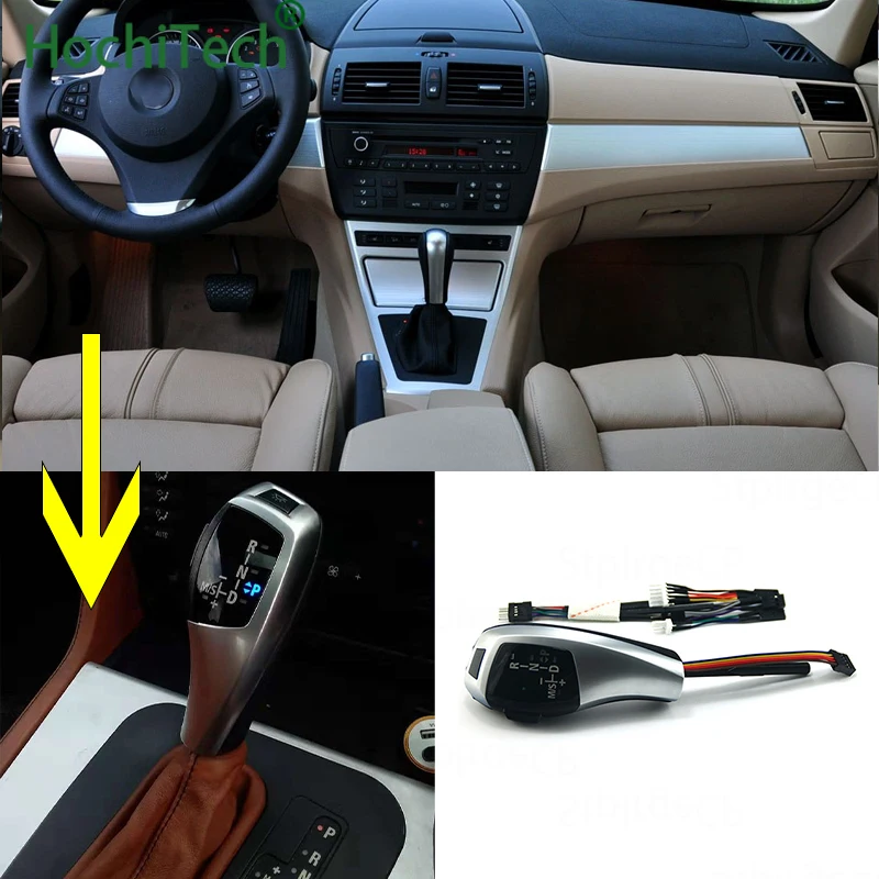 Последний в 2019 обновленный вид LED ручка переключения передач для BMW X3 E83 LCI 2004 2010