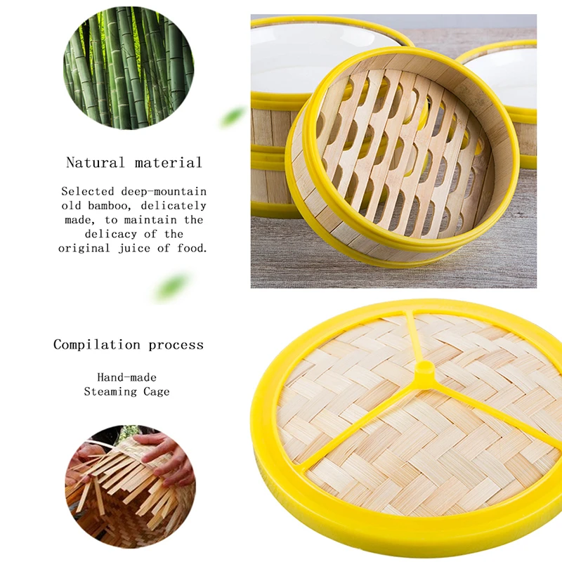 Бамбуковая Пароварка для рыбы риса овощей корзина закусок 13 5 30 см|Пароварки| |