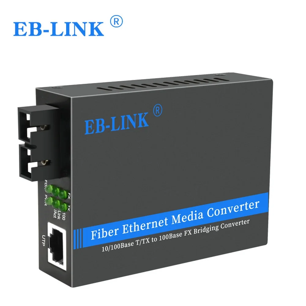 10/100 м Одномодовый 1310нм дуплексный SC волоконно-оптический к RJ45 Ethernet