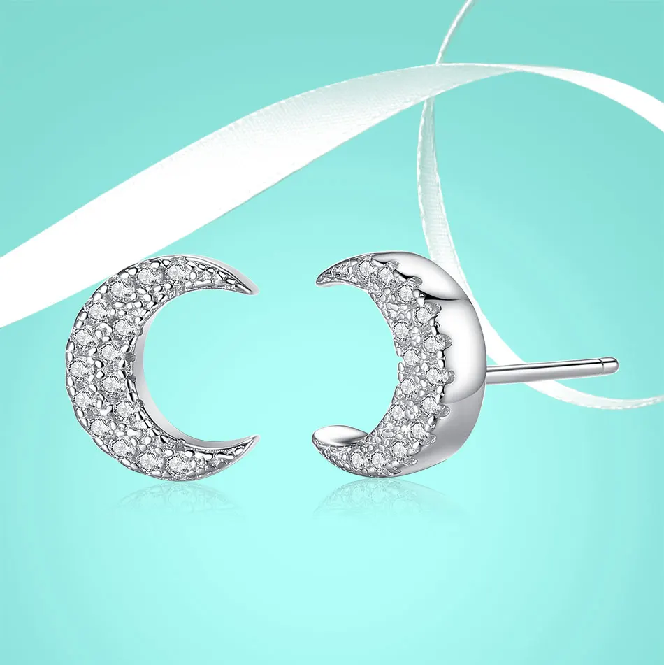 Женские серьги гвоздики из серебра 925 пробы с фианитом|Серьги-гвоздики| |