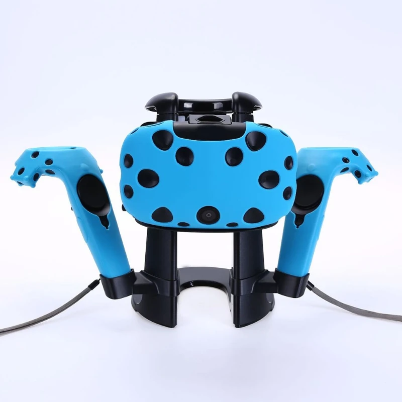 

D57C for oculus Quest 2 VR Headset and Wireless Controller Accessories VR Stand Holder Storage Rack Set