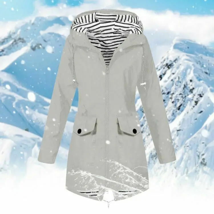 

New Fashion Women Winter Hooded Slim Coat Casual Warm Sportwear Outwear Ladies Casual Outwear Trenches Clothing