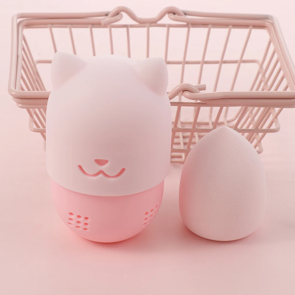 Силиконовый чехол для губки пыленепроницаемый косметический держатель