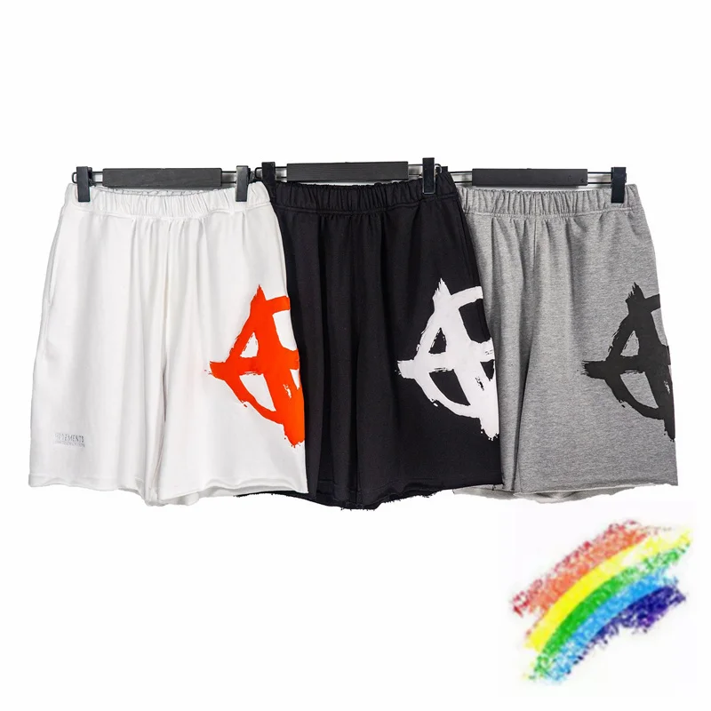 

Anarchy Logo VETEMENTS Shorts Men Women 1:1 High Quality Gothic Letter Vetements Shorts VTM Breeches