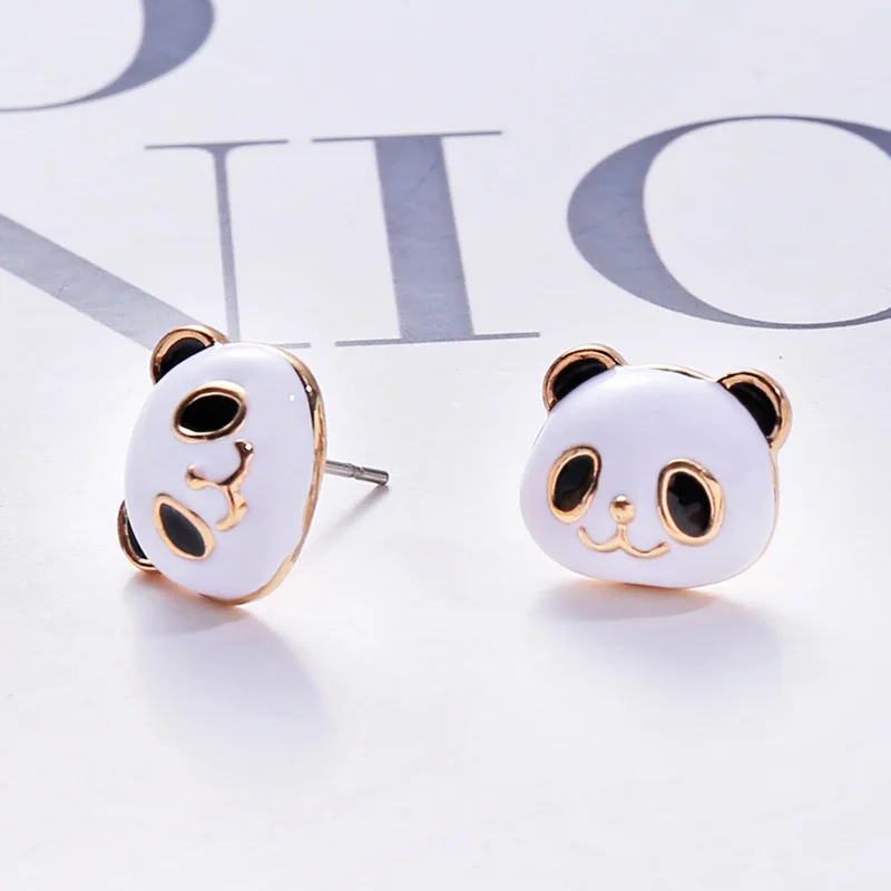 1 пара корейский стиль мультфильм панда клип на серьги не пирсинг клипсы для уха