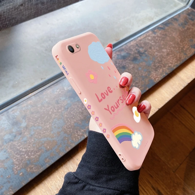 Для OPPO A12 A12E A15 A15s A52 A71 A71K A59 корпус с противоударной мягкой тонкой задней крышкой