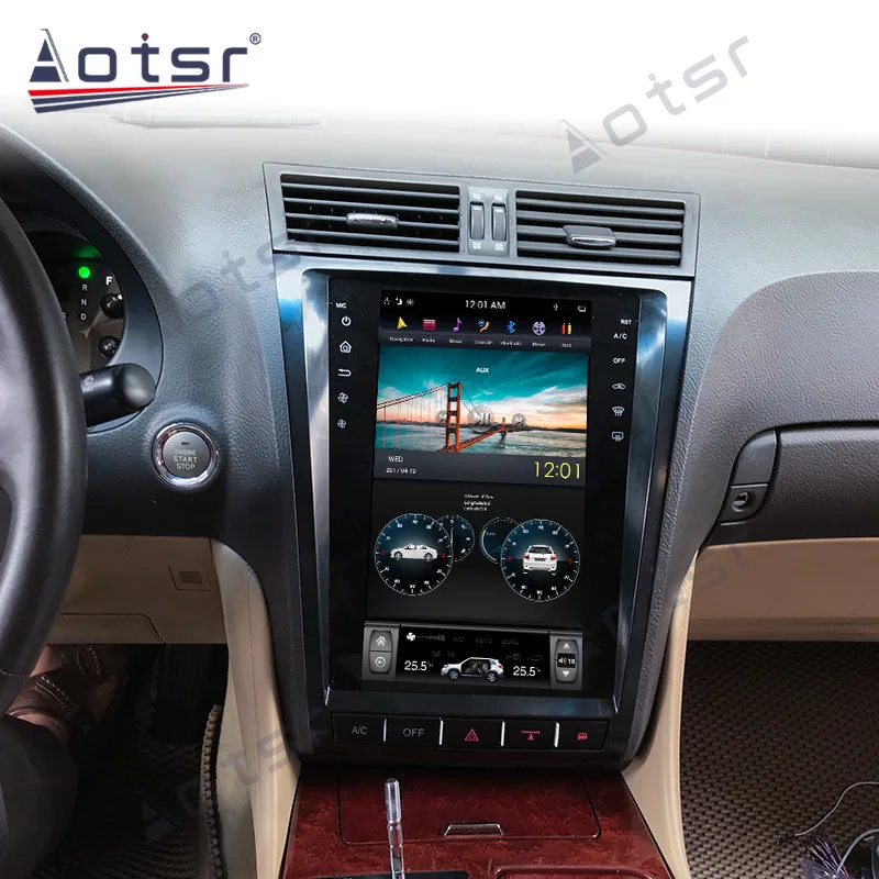 Автомагнитола Aorts Вертикальная Tesla PX6 на платформе Android 9 0 для автомобилей Lexus GS GS300