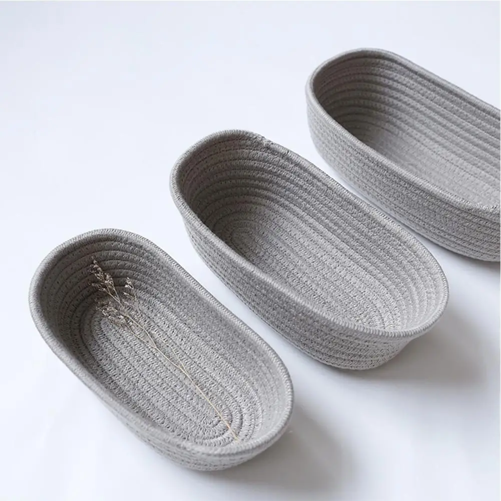 Простая настольная корзина для хранения с хлопковой нитью в форме корабля