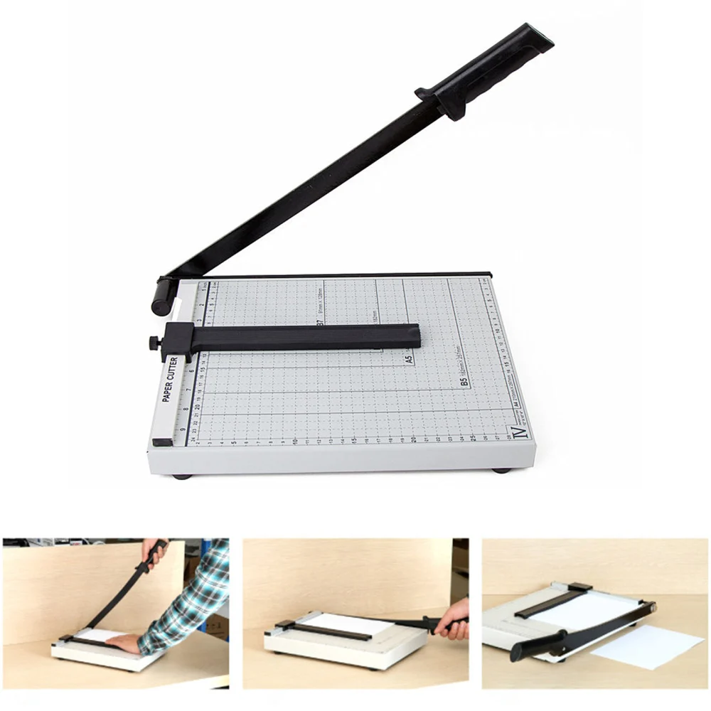 

Metal Paper Guillotine Knives Hand Tools Cutter Trimmers Cutting Machine Bladeless Arm Photo Simple Durable A4 Cutters
