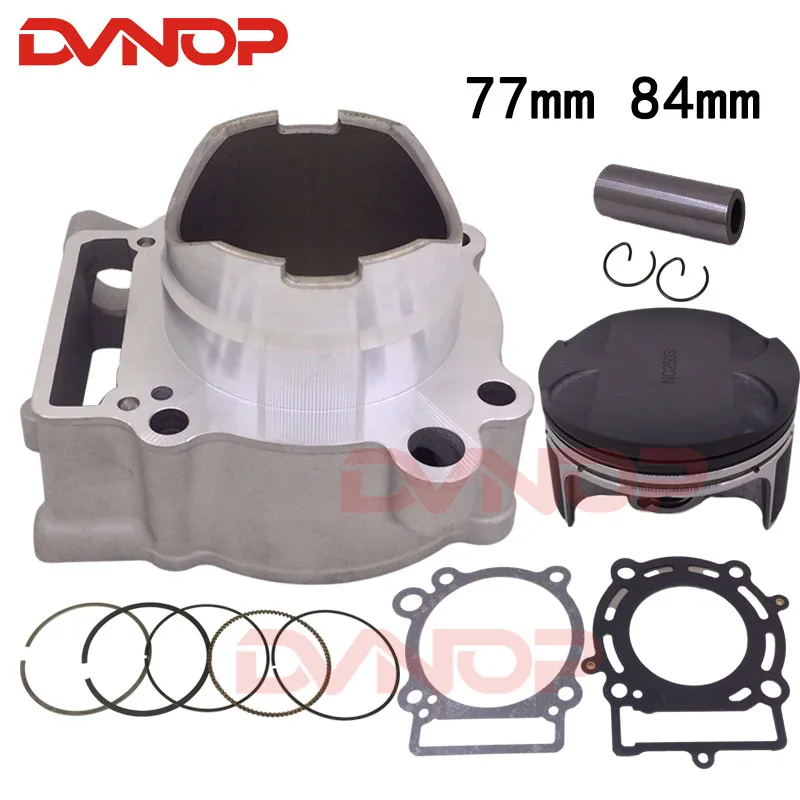 Комплекты цилиндров двигателя мотоцикла и поршневое кольцо для ZONGSHEN 77 мм 84 мм NC250 NC300 250cc KAYO T6 K6 ESB J5 RX3