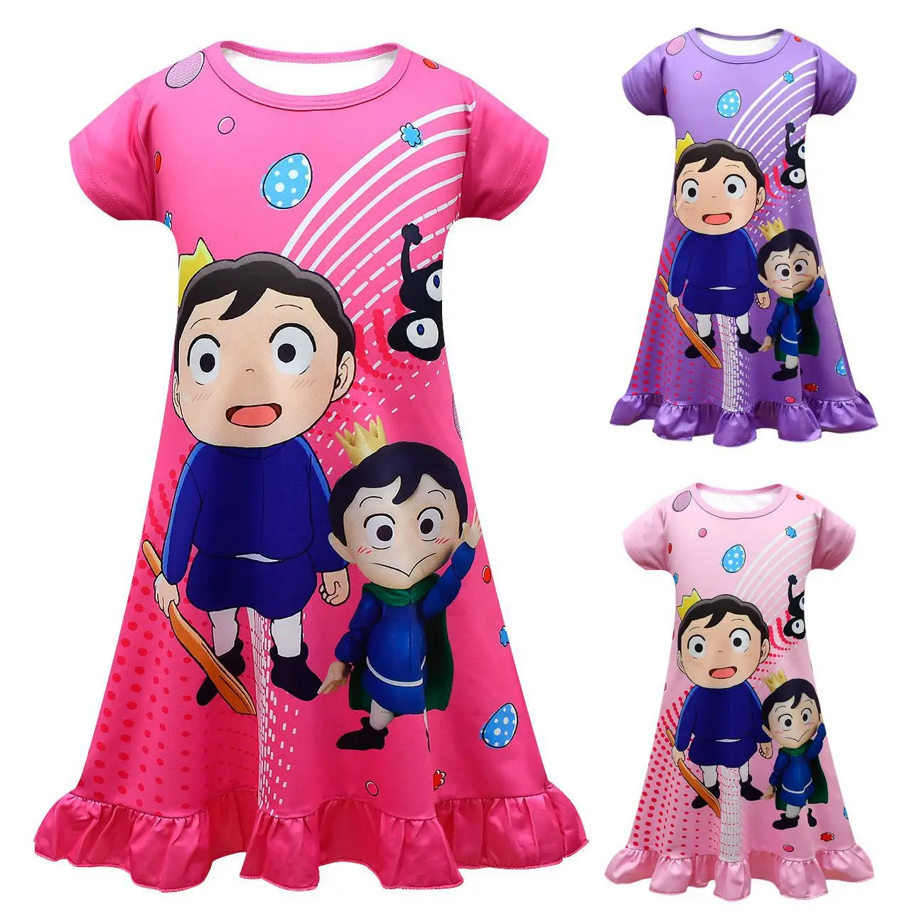 

Пижама принцесса для девочек, с принтом в виде королей