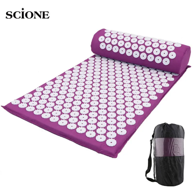 

Massager Cushion Massage Yoga Mat Acupressure Pad Relieve Stress Back Body Pain Spike Mat Acupuncture Massage Relaxation Mat XA1