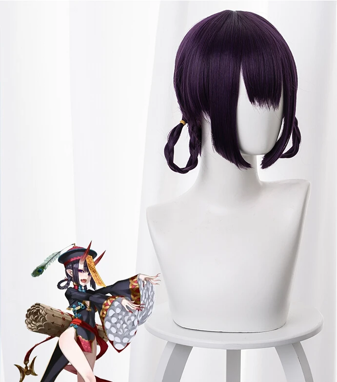 Парик Shuten douji для косплея аниме Fate Grand Order короткие термостойкие синтетические