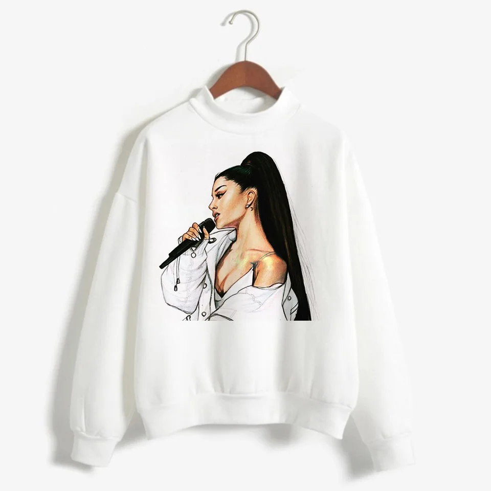 Новая Толстовка Ariana Grande, одежда, 7 колец, женские толстовки, негабаритная уличная одежда с капюшоном, Женская печать, капюшон Highstreet