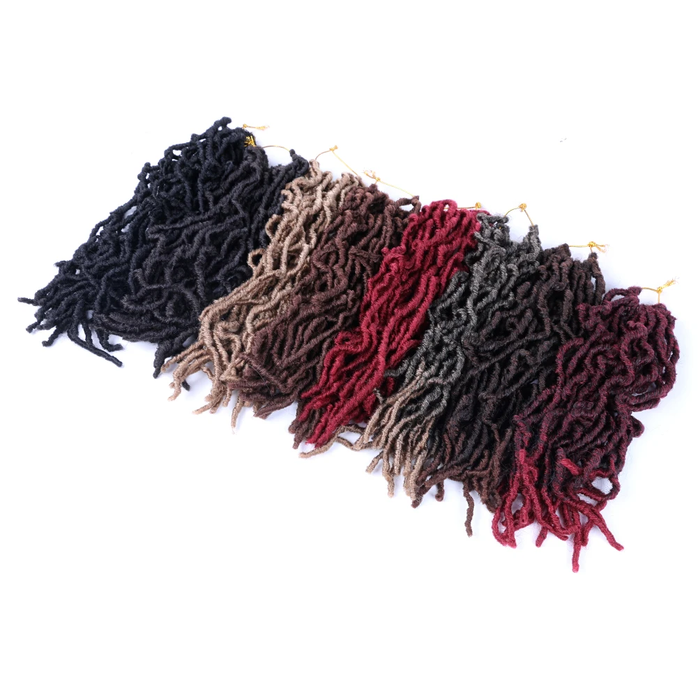 Mtmei Короткие вьющиеся искусственные локоны в стиле Crochet волосы 12 &quot21 прядь дреды
