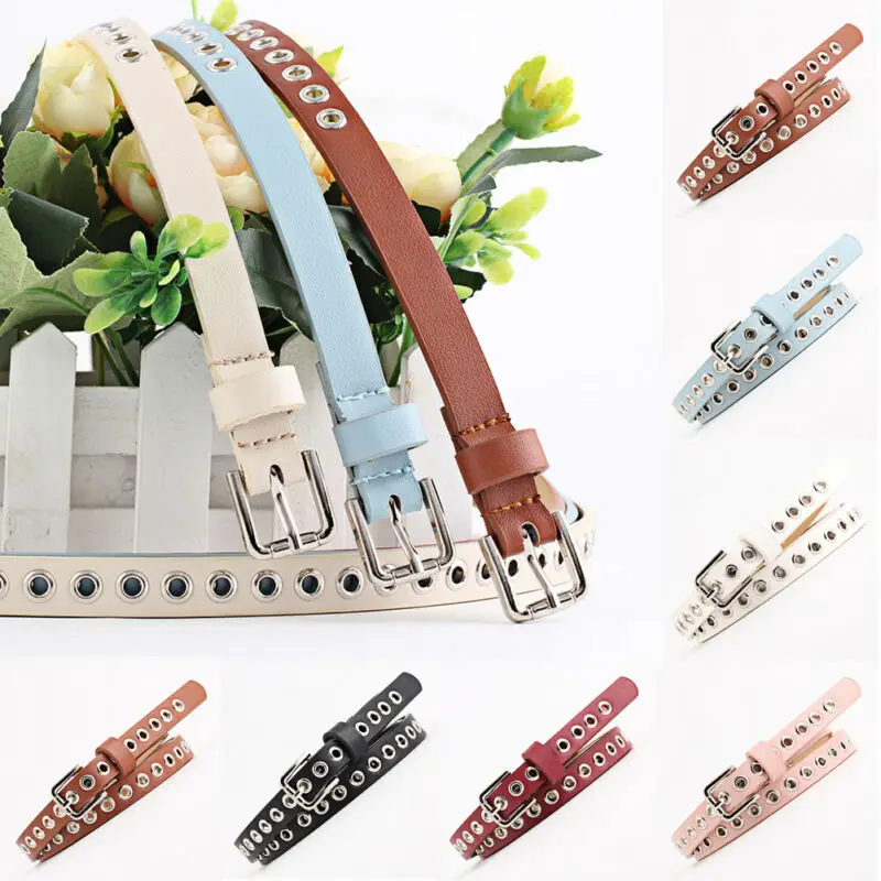 Женский ремень из ПУ кожи с заклепками | Аксессуары для одежды