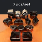 7 шт. круг формы резак DIY кожаные серьги ювелирные изделия ремесленный круглый колокольчик кремний высечки нож Перфоратор Инструмент Плесень шаблон