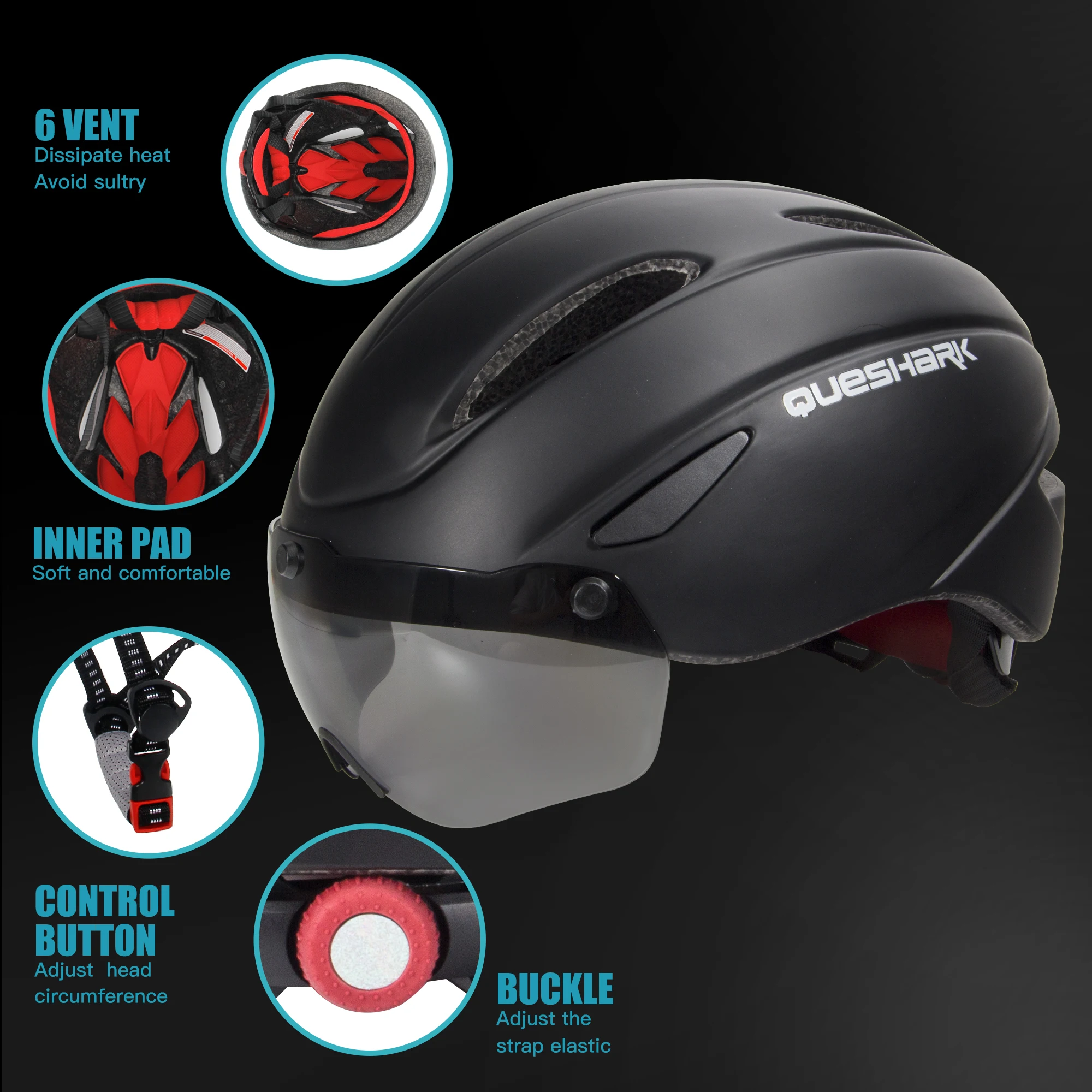 QUESHARK Мужской Женский велосипедный шлем MTB дорожный велосипед для езды на