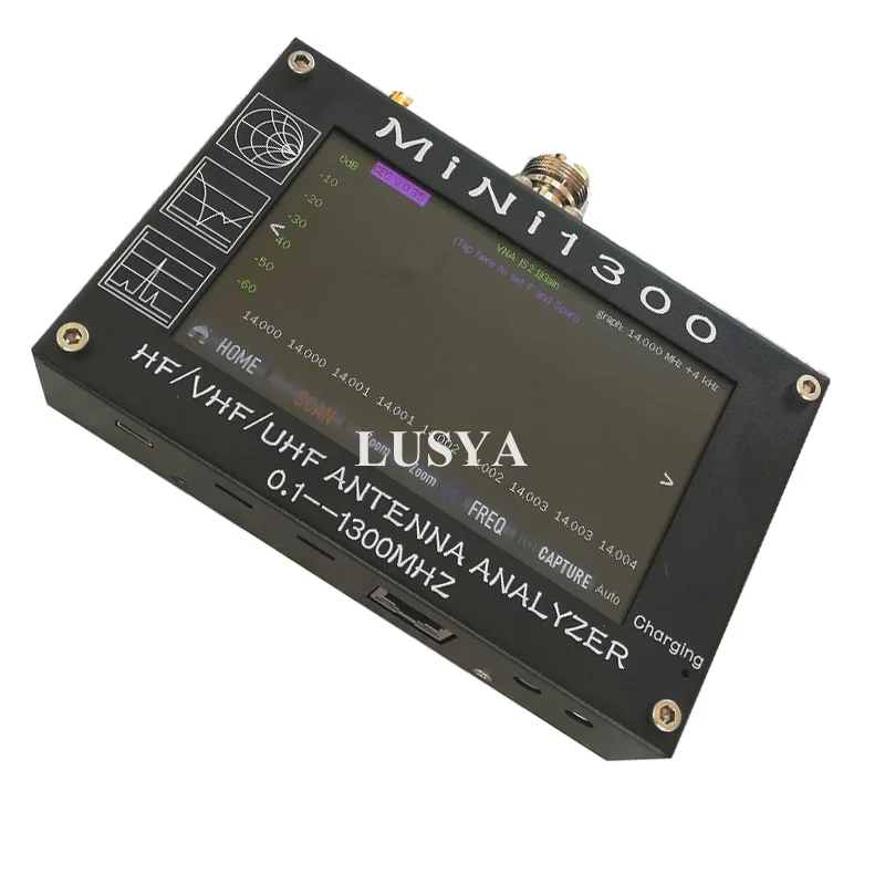 Сенсорный экран Mini1300 4 3 дюйма TFT LCD 0 1 1300 МГц HF VHF UHF ANT SWR антенный анализатор