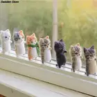 1X DIY шерстяной фетр наборы кошка незавершенная плюшевая кукла Poking Toy подарок незавершенный продукт набор для валяния ручной работы