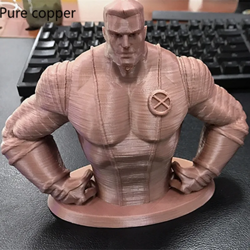 Расходные материалы для 3D принтера имитация цвета цвет экотемный алюминий 1 75 мм