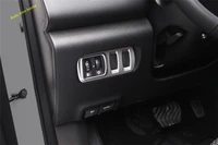 lapetus head lights lamps switch button panel frame cover trim 1 pcs for renault kadjar 2016 2017 2018 carbon fiber look matte