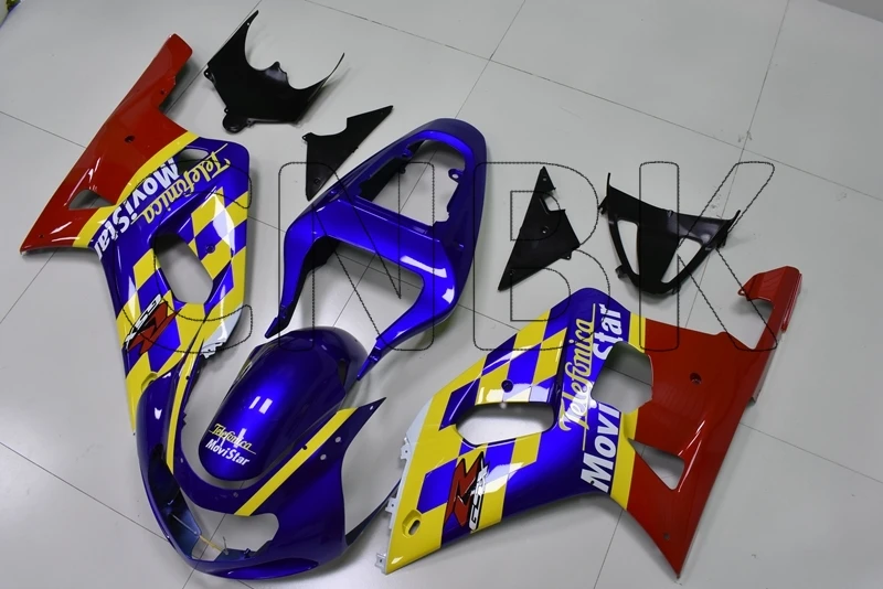 GSX R600 R750 R1000 2002 Abs обтекатель 2000 Синий Красный Желтый 2003 K1 2 для мотоцикла|Полные