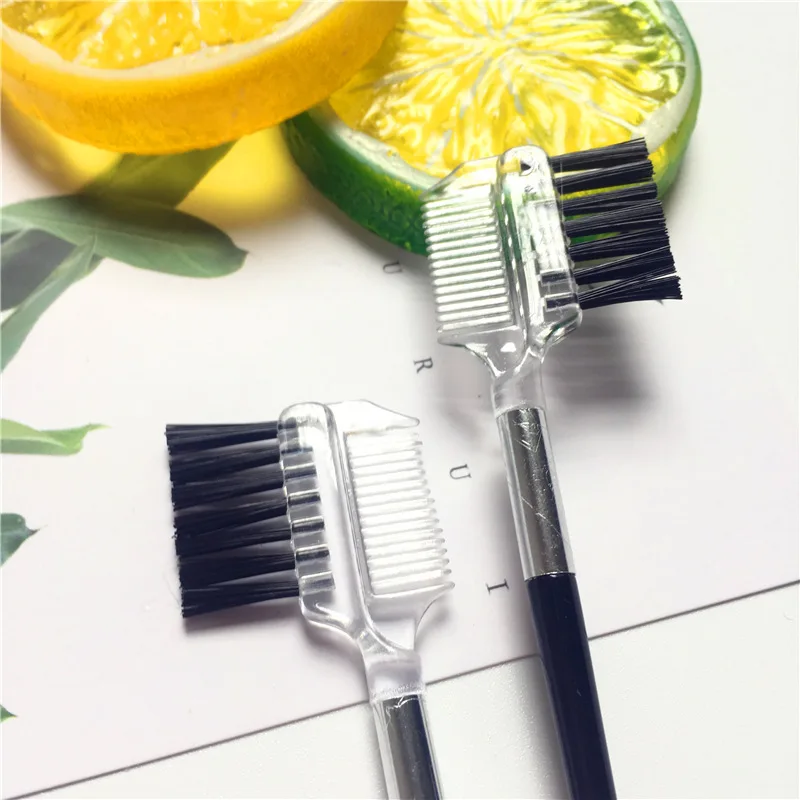 Новая горячая распродажа высокое качество Бровей Ресниц двойная расческа