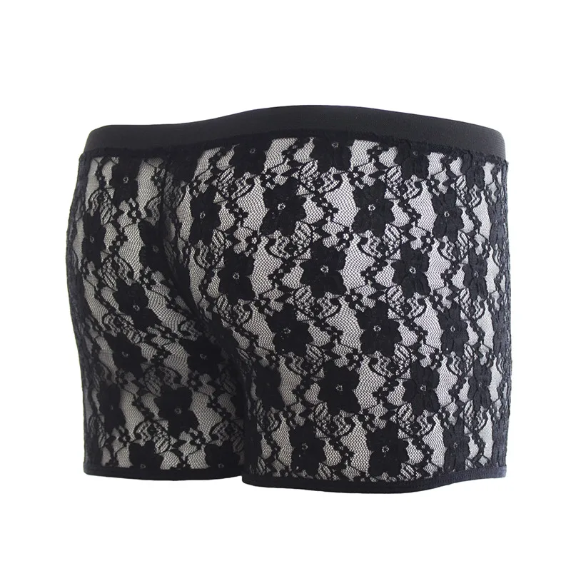 Мужское нижнее белье сексуальные кружевные трусики мужские прозрачные с