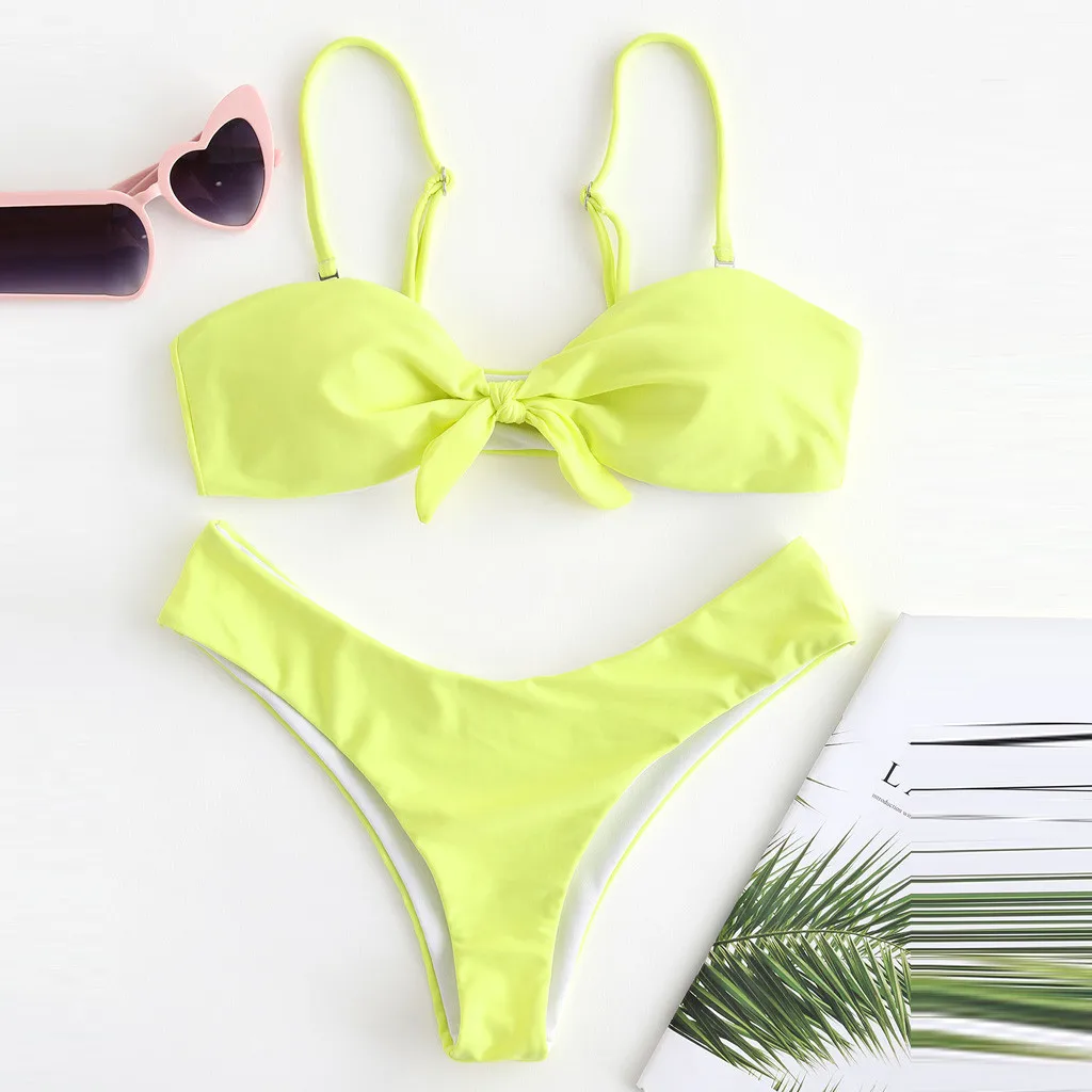 Микро-бикини сексуальная женская одежда для плавания с эффектом пуш-ап Женский