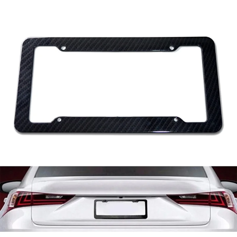 

License Plate Frame Holder License Plate Holder Trademark European North American License Plate Holder Carbon