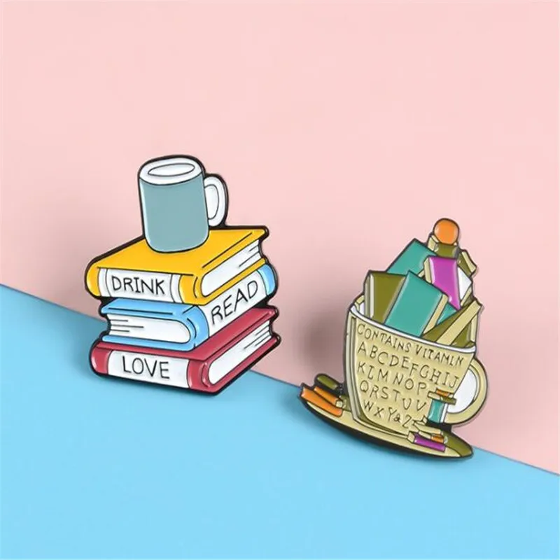 2 шт. креативный металлический значок в виде книги кота пишущая машинка ретро