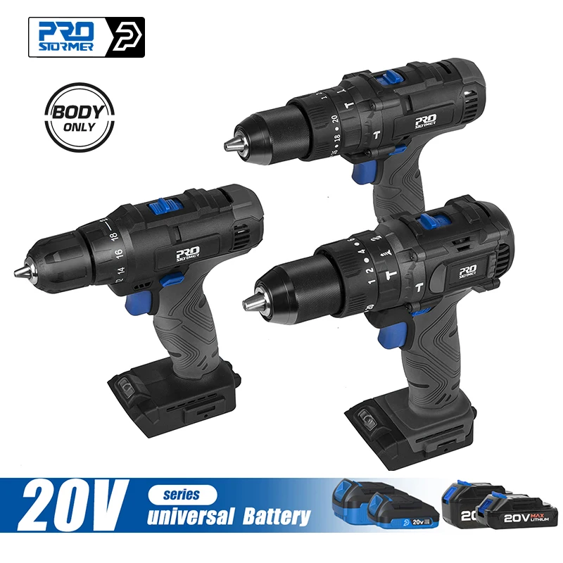 Impact Electric Drill Screwdriver 20V Cordless Electric Scre