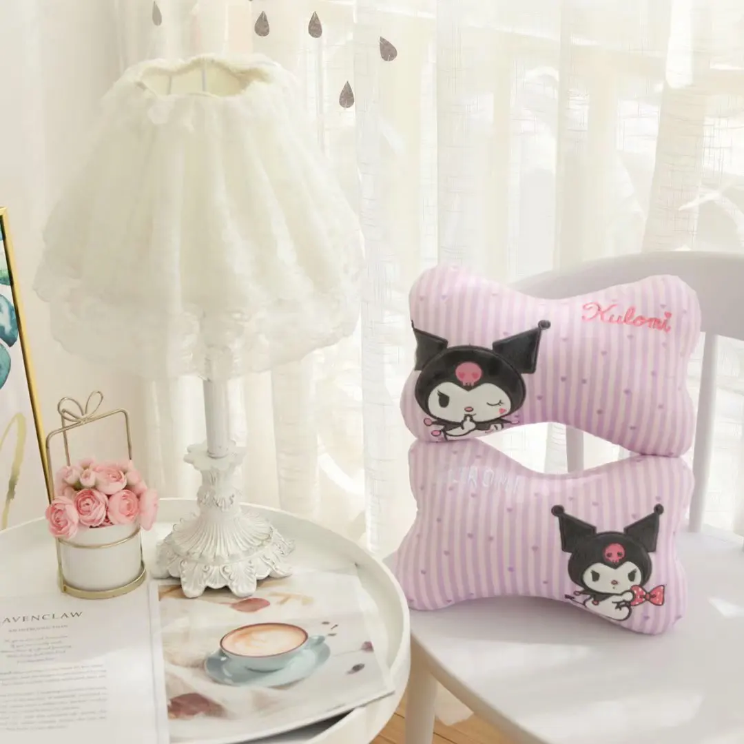 Подушка в стиле аниме Kuromi Melody подголовник с рисунком мягкая Автомобильная