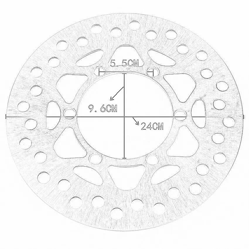 

Motorcycle Front Brake Disc Rotor Assembly Protection For Kawasaki KLX150L KLX 150 L 2014 41080-0168 High Quality Parts