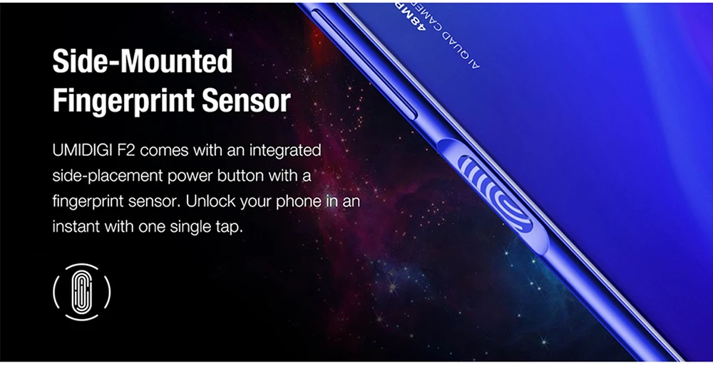 UMIDIGI F2 глобальная версия Android 10 6 ГБ 128 ГБ 6,5" FHD 32 МП селфи Helio P70 48MP AI Quad камера мобильный телефон 5150 мАч NFC