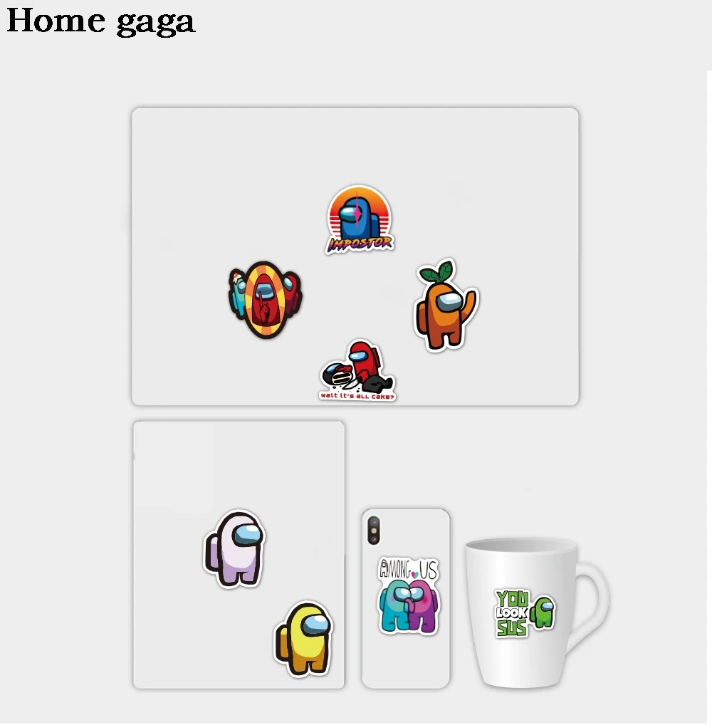 

D3447 Homegaga 50pcs/set Hot Game Stickers For Skateboard Fridge Guitar Laptop Motorcycle Travel Luggage Cartoon Stickers