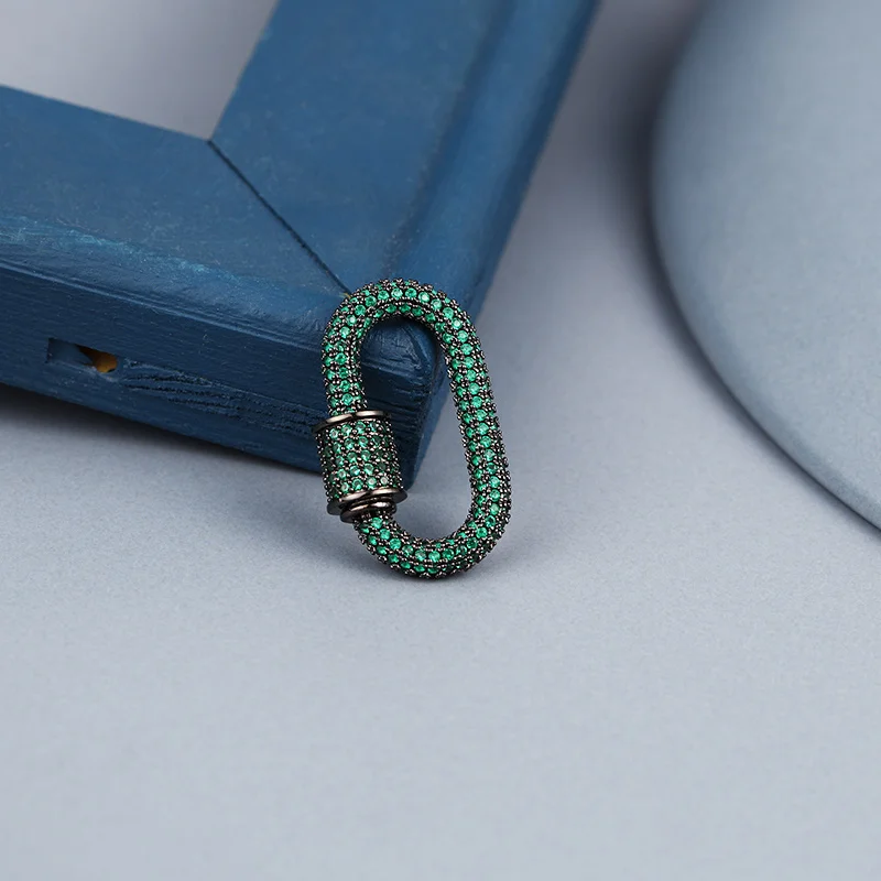 Овальные застежки-крючки медные микрозакрепки из циркония модные ювелирные