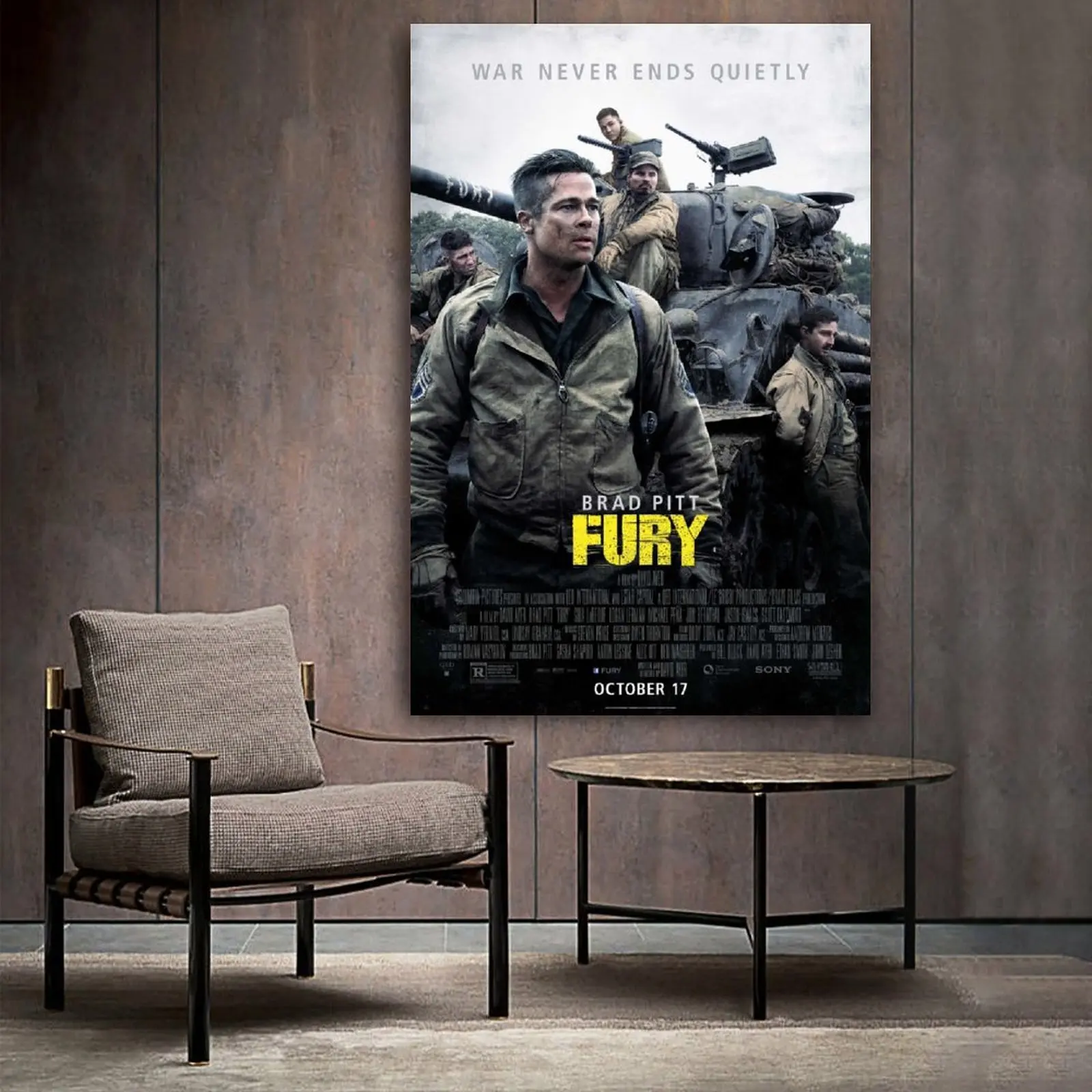 

Fury Movie & TV Canvas Art Poster and Wall Art Picture Print Modern Family bedroom Decor Posters