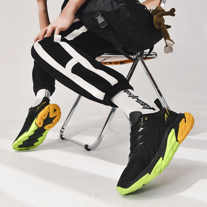 

Abhoth Mens Sneakers Summer Lace-up Mesh Breathable Men Running Shoes Light Comfortable Walking Shoes for Men Zapatos De Hombre