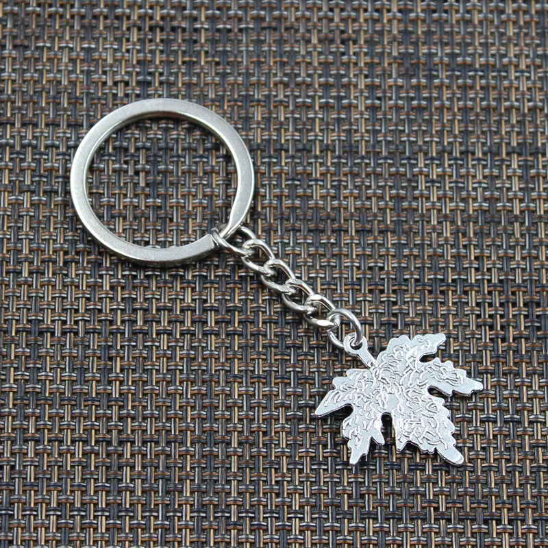 Модный брелок 28x27 мм Канадский кленовый лист подвески из серебра мужские