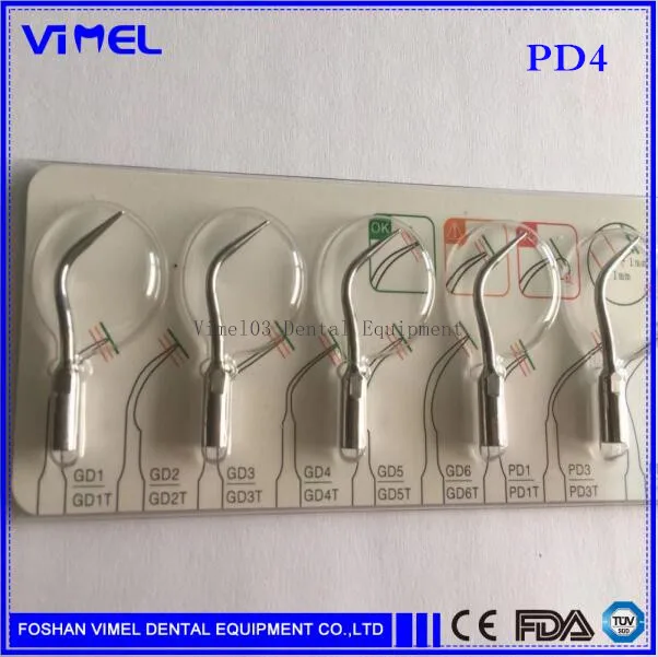 Бесплатная доставка 5 шт. PD4 стоматологический ультразвуковой скалер Perio для SATELEC