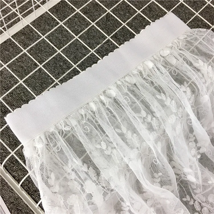 Весенне осенняя кружевная прозрачная полупрозрачная Однослойная газовая Нижняя