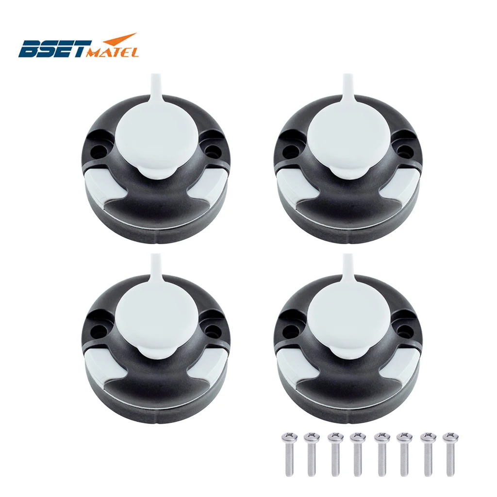

4X Canoe Kayak Star Mount Base Inflatable Boat Sea Fishing Rod Support Holder Pole Rack Mount Base Tackle Fishing Kit Accessorie