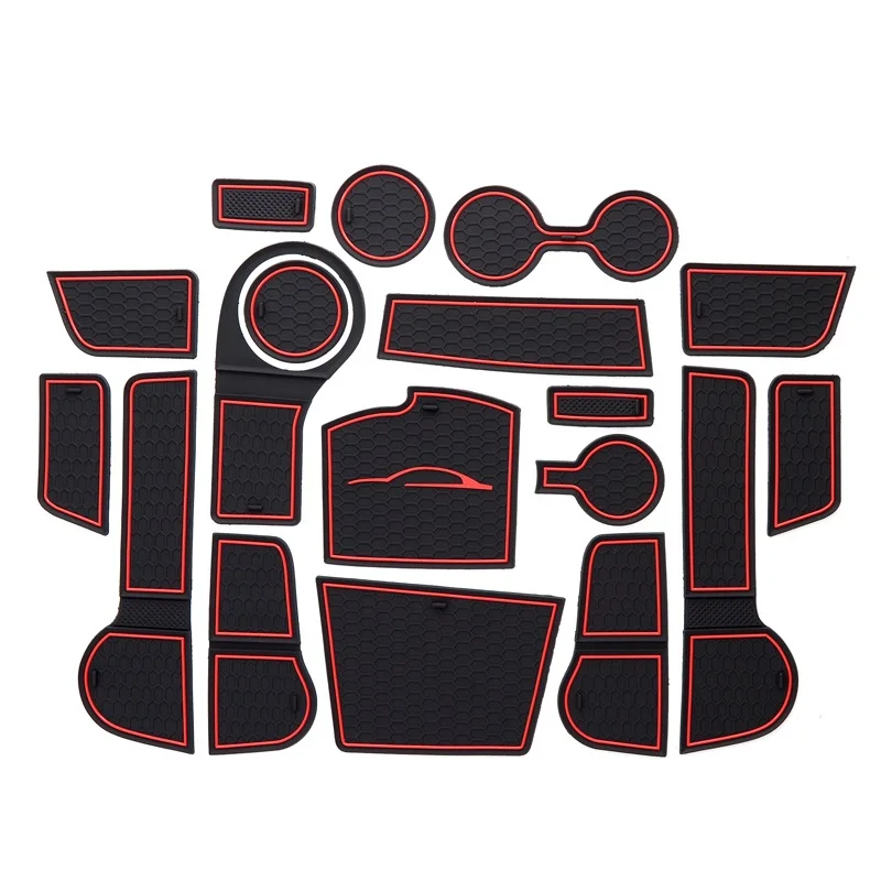 Нескользящий коврик smabee для подстаканников и карманов дверей Kia Rio X-Line RIO 2017 2018 2019