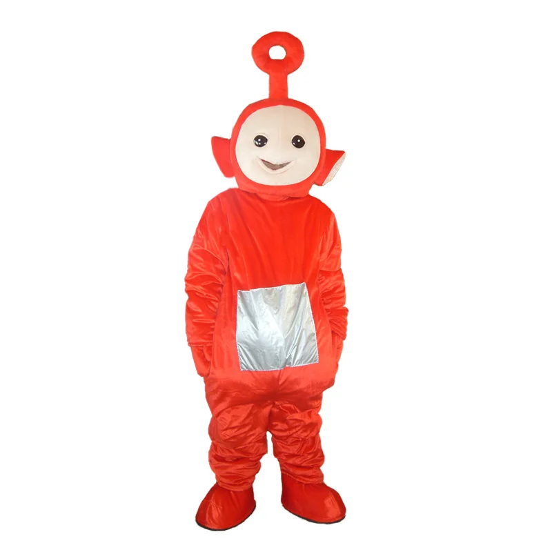 

Teletubbies cartoon costumes adults walk through wavelet show hand out fliers props show clothes