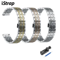 istrap watchbands stainless steel bracelet 18 20 22 mm deployment buckle band wrist belt bracelet tool