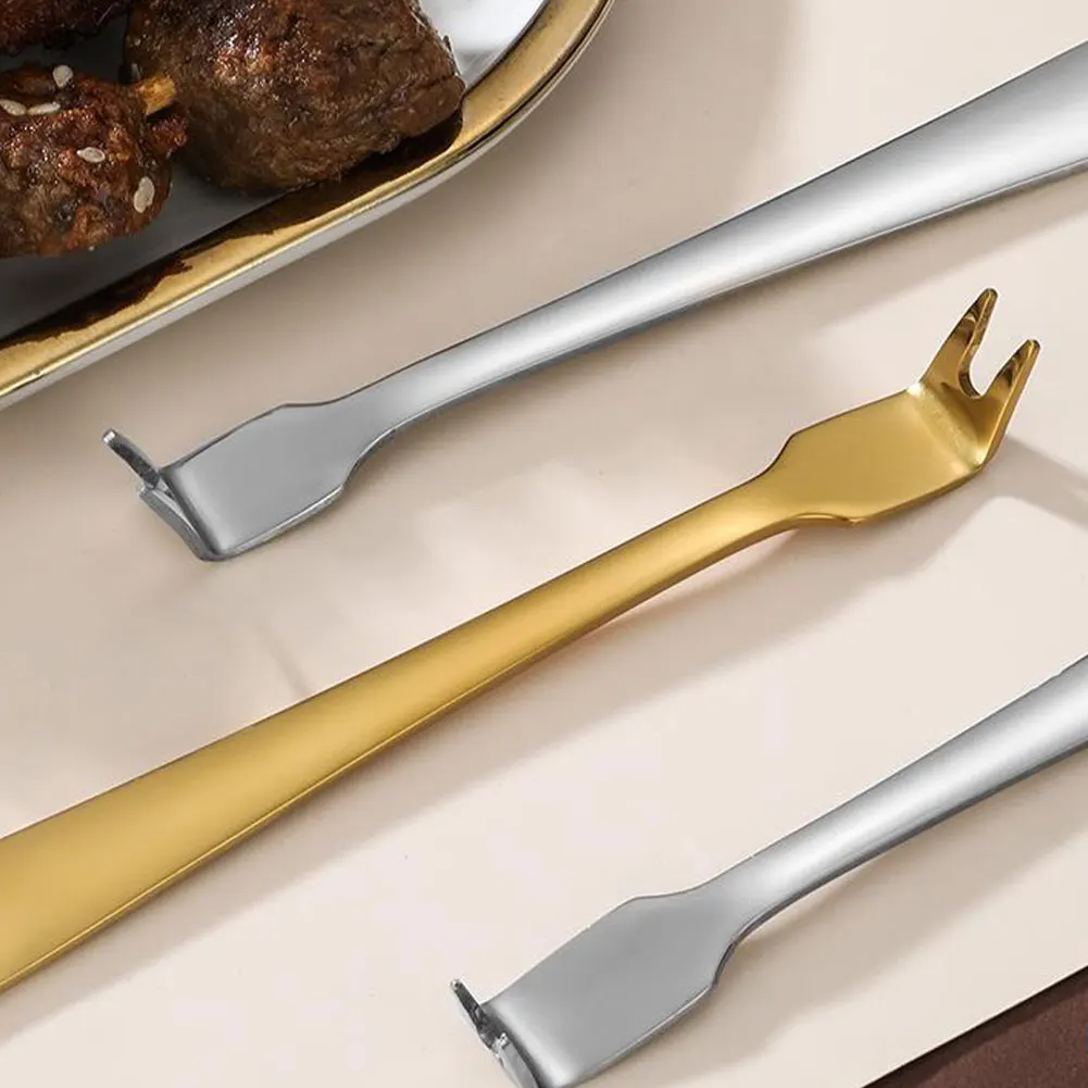 

Grill Fork Stainless Steel Handle Dinner Fork Dinner Fruit Dessert Fork Hotel Restaurant Party Supplies Steak Fork DinnerwareSet